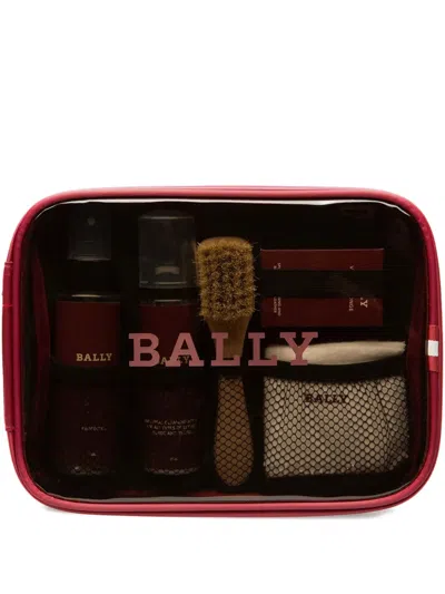 Bally Shoe Care Travel Kit In Brown