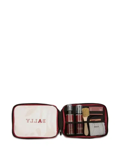 Bally Shoe Care Travel Kit In Brown