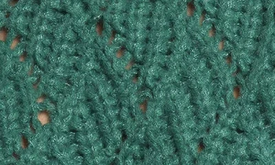 Petal And Pup Petal & Pup Birdie Open Stitch Side Tie Sweater In Green