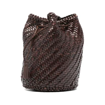 Dragon Diffusion Drawstring Bucket Shoulder Bag In Brown