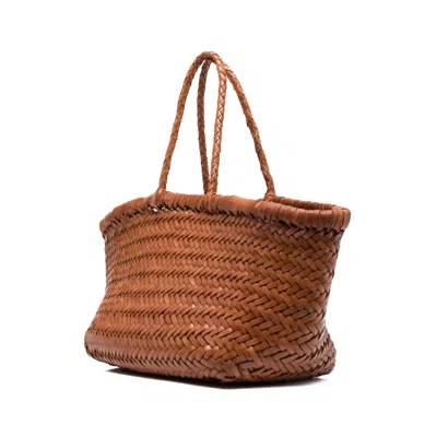 Dragon Diffusion Small Triple Jump Tote Bag In Brown