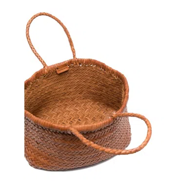 Dragon Diffusion Small Triple Jump Tote Bag In Brown