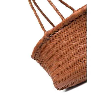 Dragon Diffusion Small Triple Jump Tote Bag In Brown