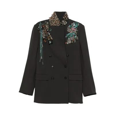 Dries Van Noten Jackets Women In Black