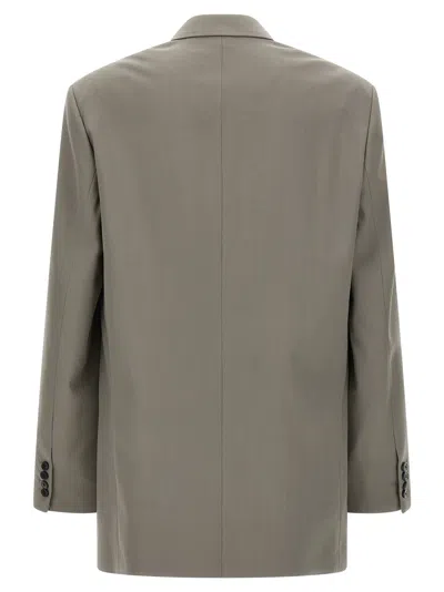 Dries Van Noten 'bishop' Blazer Featuring Notch Lapel In Gray