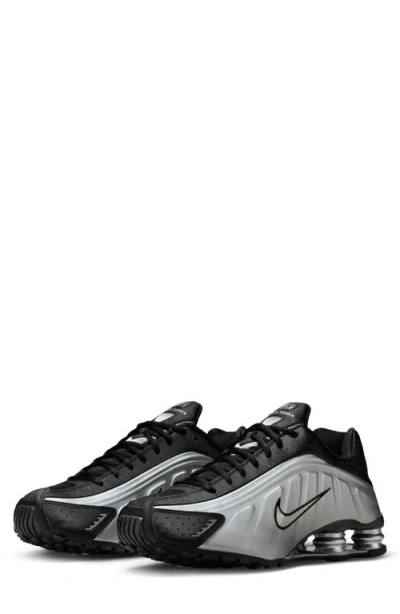 Nike Shox R4 Metallic Silver Hq1988-007 Men's In Black