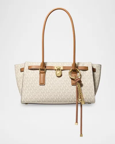 Michael Michael Kors Hamilton Small Monogram Tote Bag In Neutral