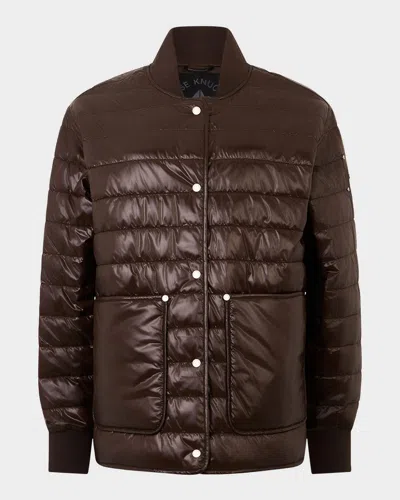 Moose Knuckles Eden Quilted Liner Jacket In Brown