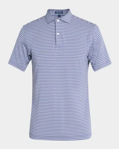 Peter Millar Men's Bridge Performance Jersey Polo In Blue