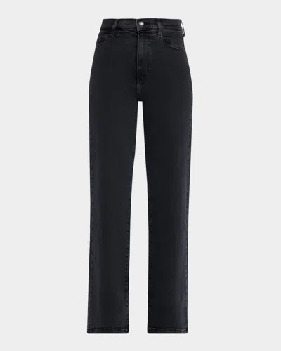 Favorite Daughter Women's Jordie High-rise Wide-leg Jeans In Black