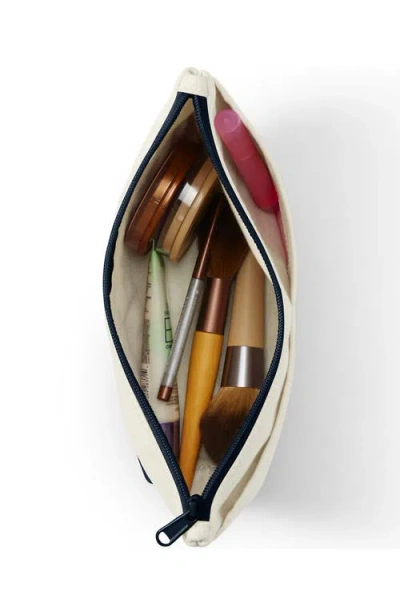 Lands' End Zipper Canvas Pouch In Multi