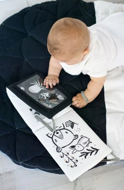 Wee Gallery Tummy Time Gallery  With Mirror And Art Cards For Baby Bundle In Black