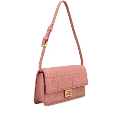 Fendi Baguette Medium Shoulder Bag In Pink