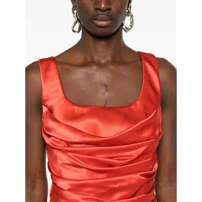 Giuseppe Di Morabito Cowl-effect Minidress In Orange