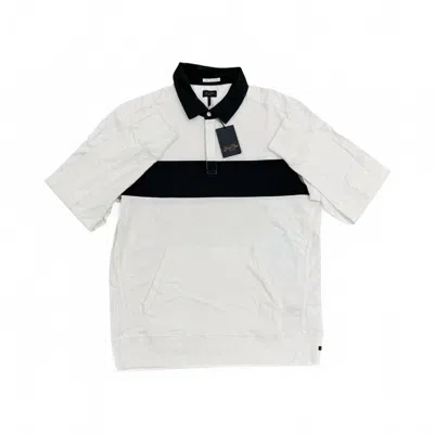 Goodman Long Sleeve Stripe Jersey Rugby Top In White In White