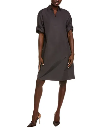 Lafayette 148 New York Popover Dress In Brown