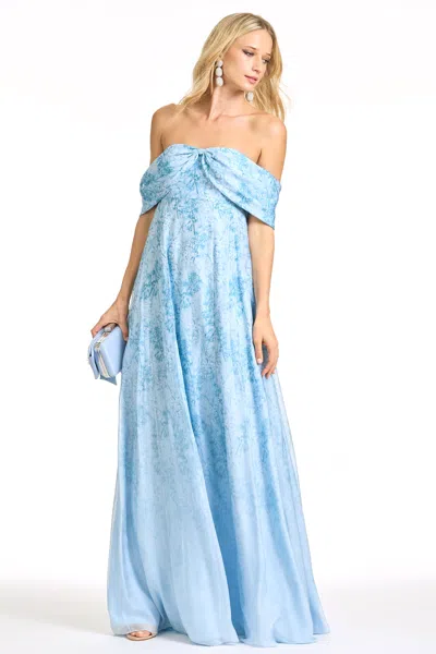 Sachin & Babi Kennedy Gown In Blue