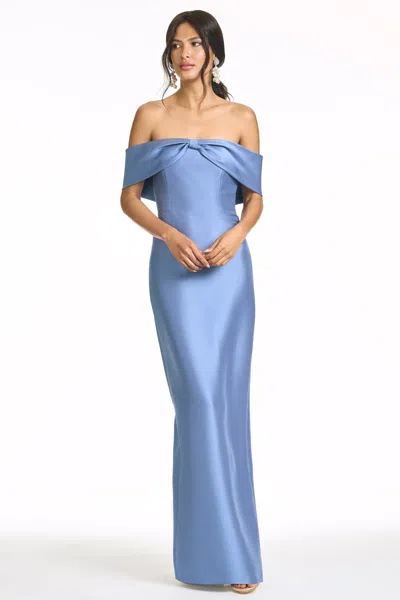 Sachin & Babi Michelle Off The Shoulder Mikado Gown In Multi