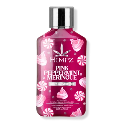 Hempz Limited Edition Mini Pink Peppermint Meringue Body Moisturizer - 2.25 oz In Transparent