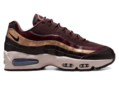 Pre-owned Nike Air Max 95 Se Big Bubble (women's) Sneakers In Burgundy Crush/metallic Red Bronze/burgundy Ash