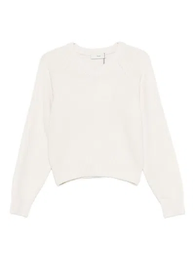 Dunst Wool V-necked Sweater In Neutral