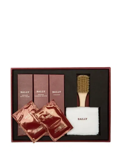 Bally Gift Box Shoe Care Kit In Metallic