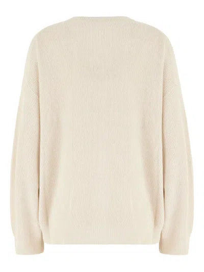 Brunello Cucinelli Women Crew-neck Sweater In Neutral