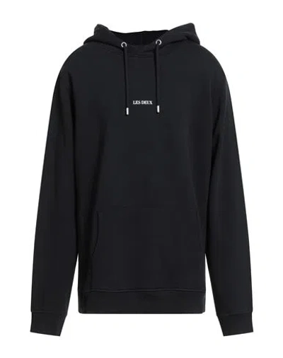 Les Deux Man Sweatshirt Black Size Xxl Cotton In Black