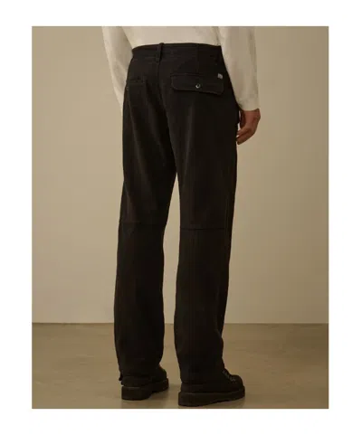 C.p. Company Moleskin Stretch Cargo Pants In Brown