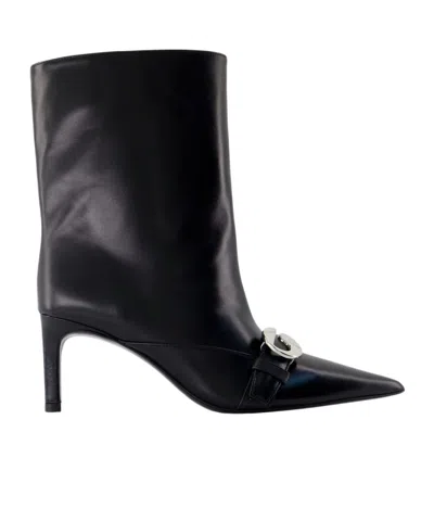 Coperni 75mm Belted Boots In Black