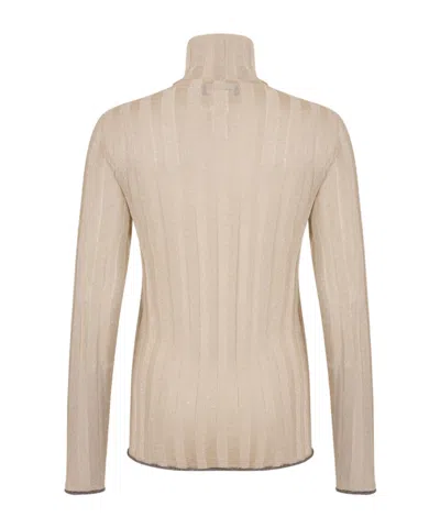 Fabiana Filippi Viscosa Poliestere Sweater In Neutral