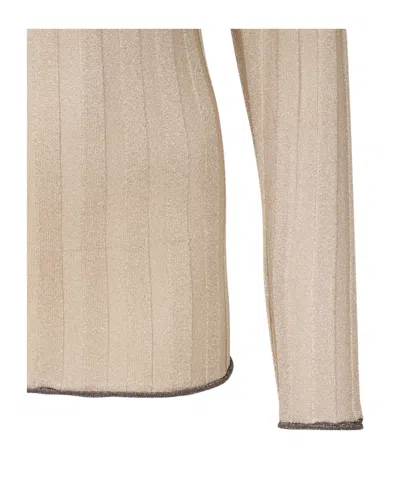 Fabiana Filippi Viscosa Poliestere Sweater In Neutral