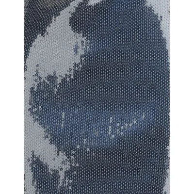 Coperni Logo Dress In Blue