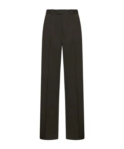 Rohe High-waisted Pleated Casual Pants In Black
