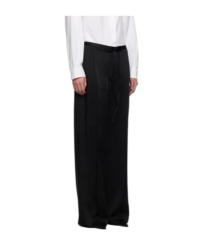 Rohe Drawstring Waist Casual Pants In Black