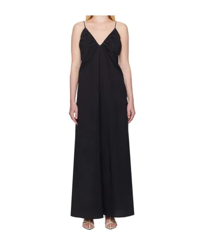 Rohe Pleated Slip Dress In Black