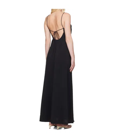 Rohe Pleated Slip Dress In Black