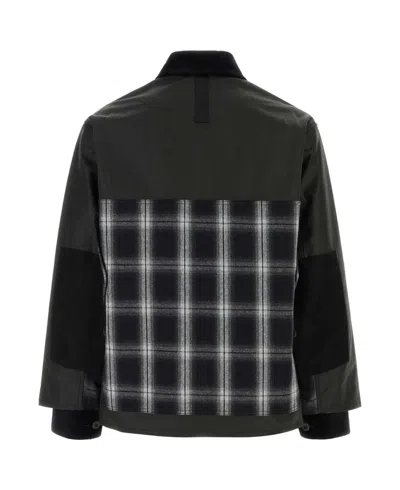 Junya Watanabe Black Canvas Jacket In Black