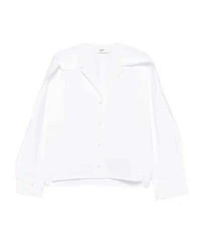 Séfr Arc Shirt In White Cotton In White