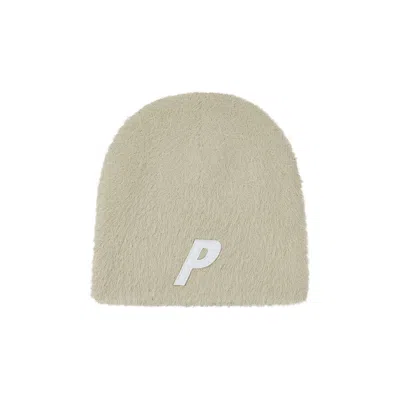 Pre-owned Palace Faux Mohair P Nein Cuff Beanie 'stoney Grey' | Men's Size Onesize In Gray