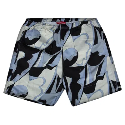 Pre-owned Supreme Abstract Water Shorts 'black' | Multi-color | Men's Size S
