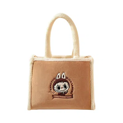 Pre-owned Pop Mart Labubu The Monsters Classic Bag Series Plush Tote Bag 'brown' | Men's Size Onesize