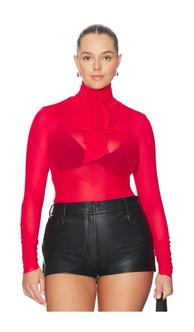 Afrm Julien Blouse In Red