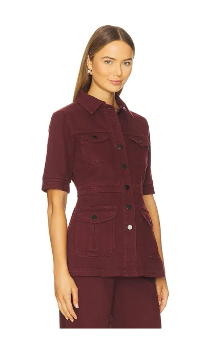 Seventy + Mochi Ani Jacket In Burgundy