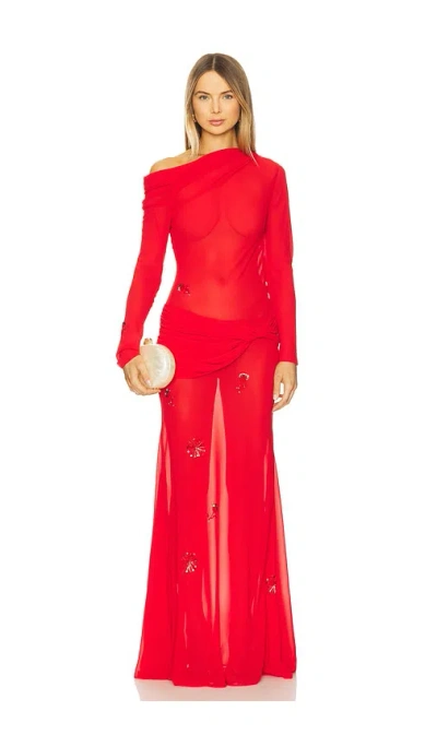 Anna October Julie Dress In Red