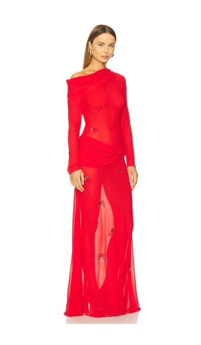 Anna October Julie Dress In Red