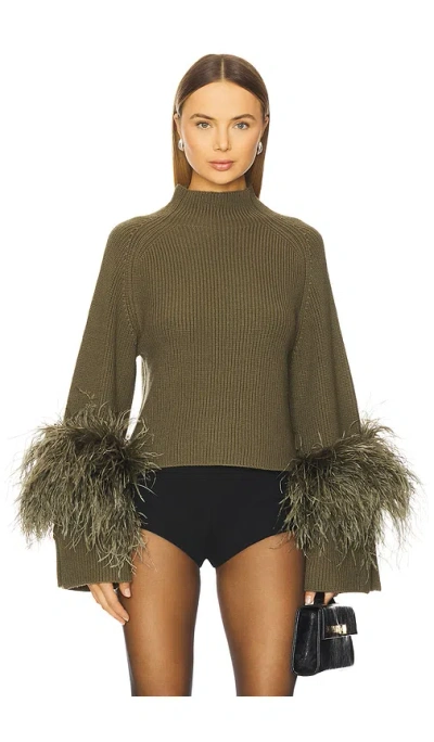 Lapointe X Revolve Mock Neck Sweater In Green