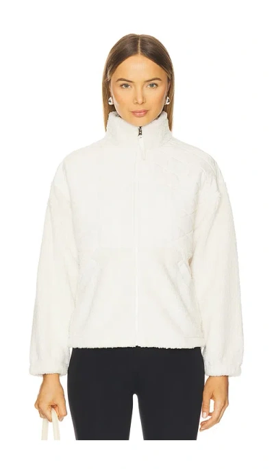 The North Face Cabin Fleece Full Zip In White