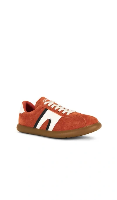 Camper Pelotas Soller Leather Sneakers In Orange