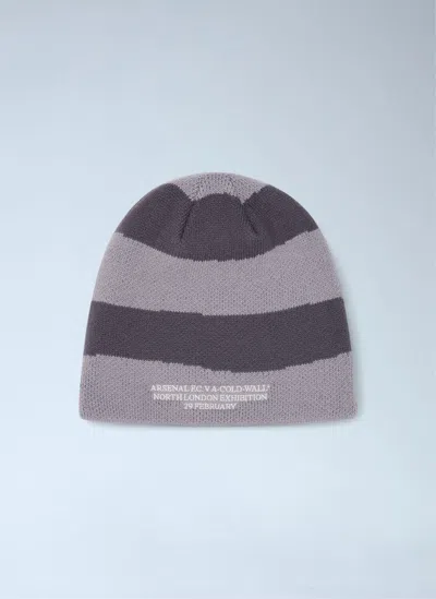 A-cold-wall* Logo Motif Beanie Hat In Gray
